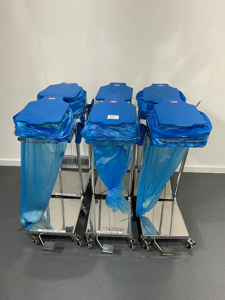 Image of Trash bag trolleys X 6